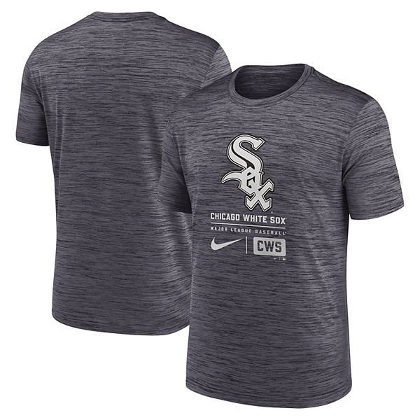 

Мужская черная футболка chicago white sox large logo velocity Nike