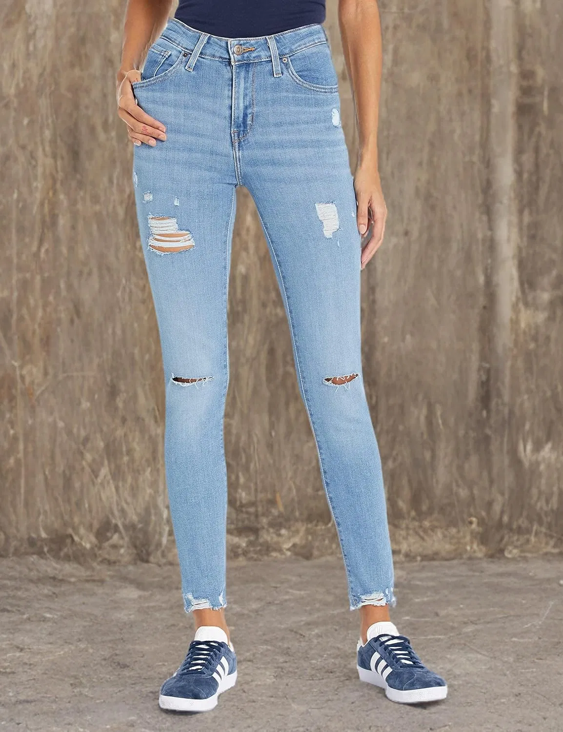 Джинсы High Rise Skinny, Levi's, Medium Indigo Worn in — фото 3