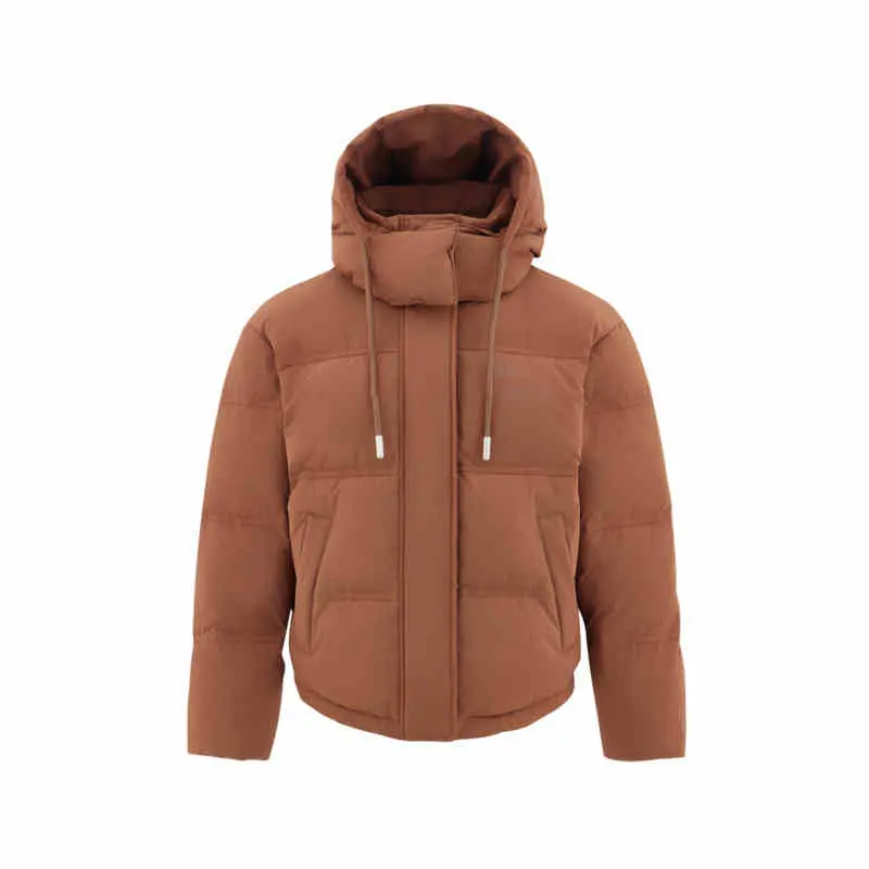 

Пуховая куртка женская с капюшоном, несъемный, средней жесткости CAT, tan