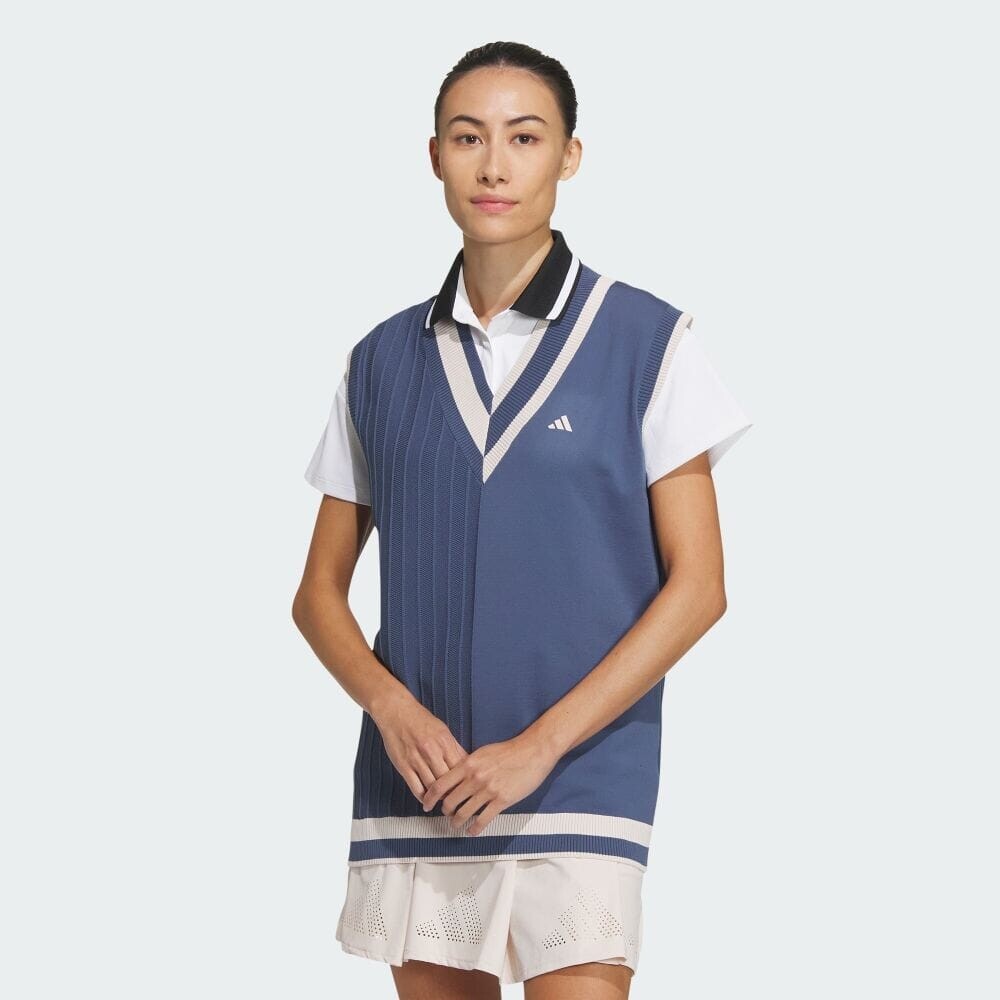 

Куртка Adidas Multi-pattern V-neck vest, цвет Pre-Rubbed Ink