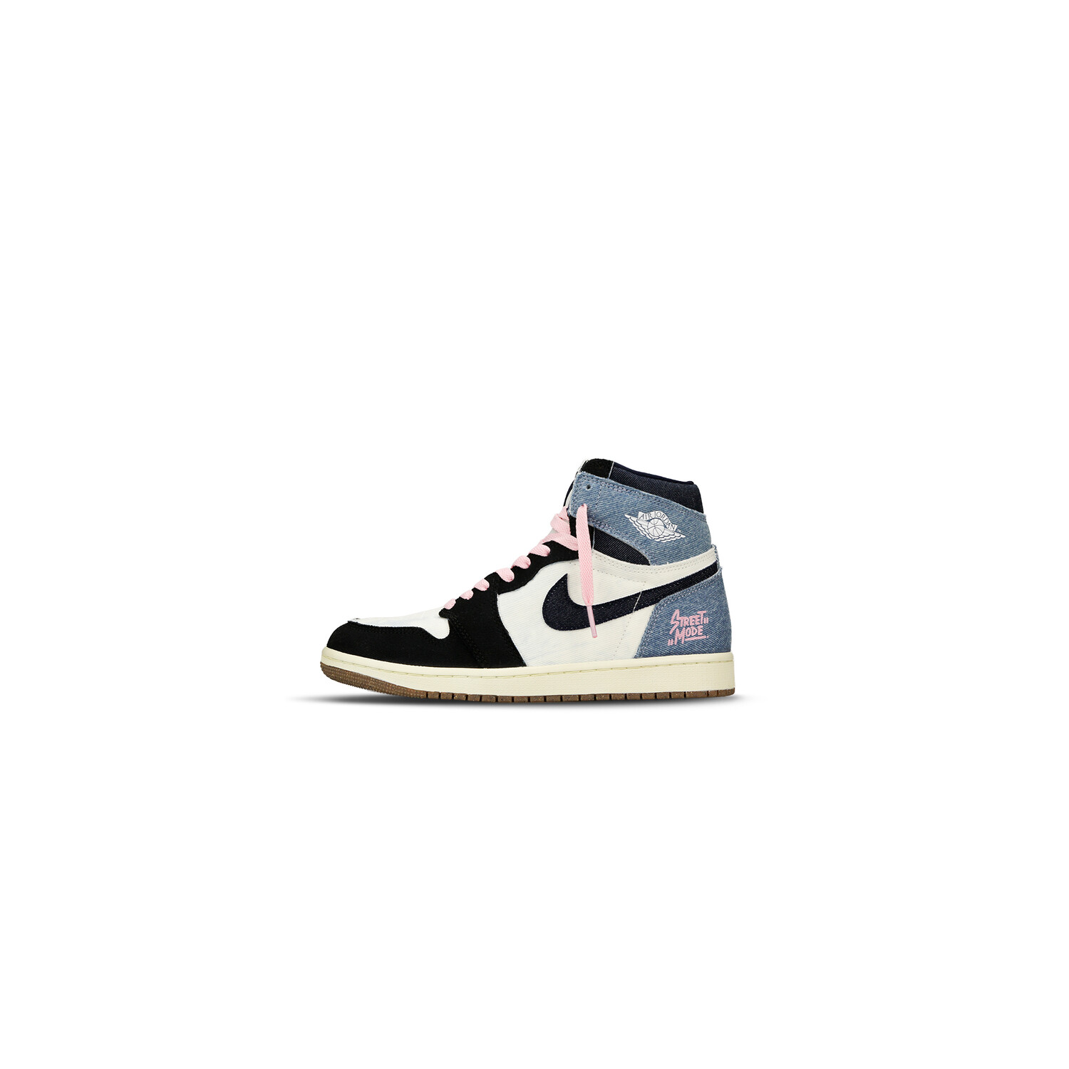 

Баскетбольные кроссовки Air 1 Vintage Unisex High-Top Black/White/Blue Jordan