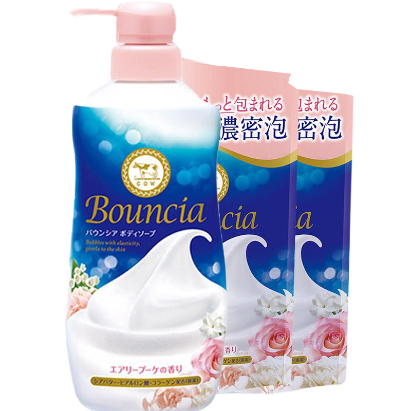 

Косметическое средство для ванны увлажняющее молочко 500мл*2+400мл*2 COW SOAP