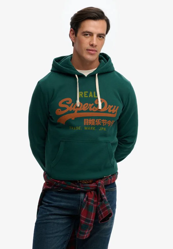 

Классическая толстовка с винтажным логотипом Superdry & Co, Varsity Green, Зеленый, Классическая толстовка с винтажным логотипом Superdry & Co, Varsity Green