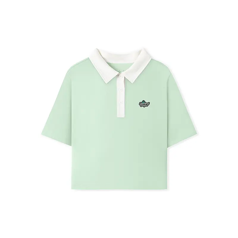 

Skechers SS25 Polo Shirt Women's Lily Green/0215, Зеленый, Skechers SS25 Polo Shirt Women's Lily Green/0215