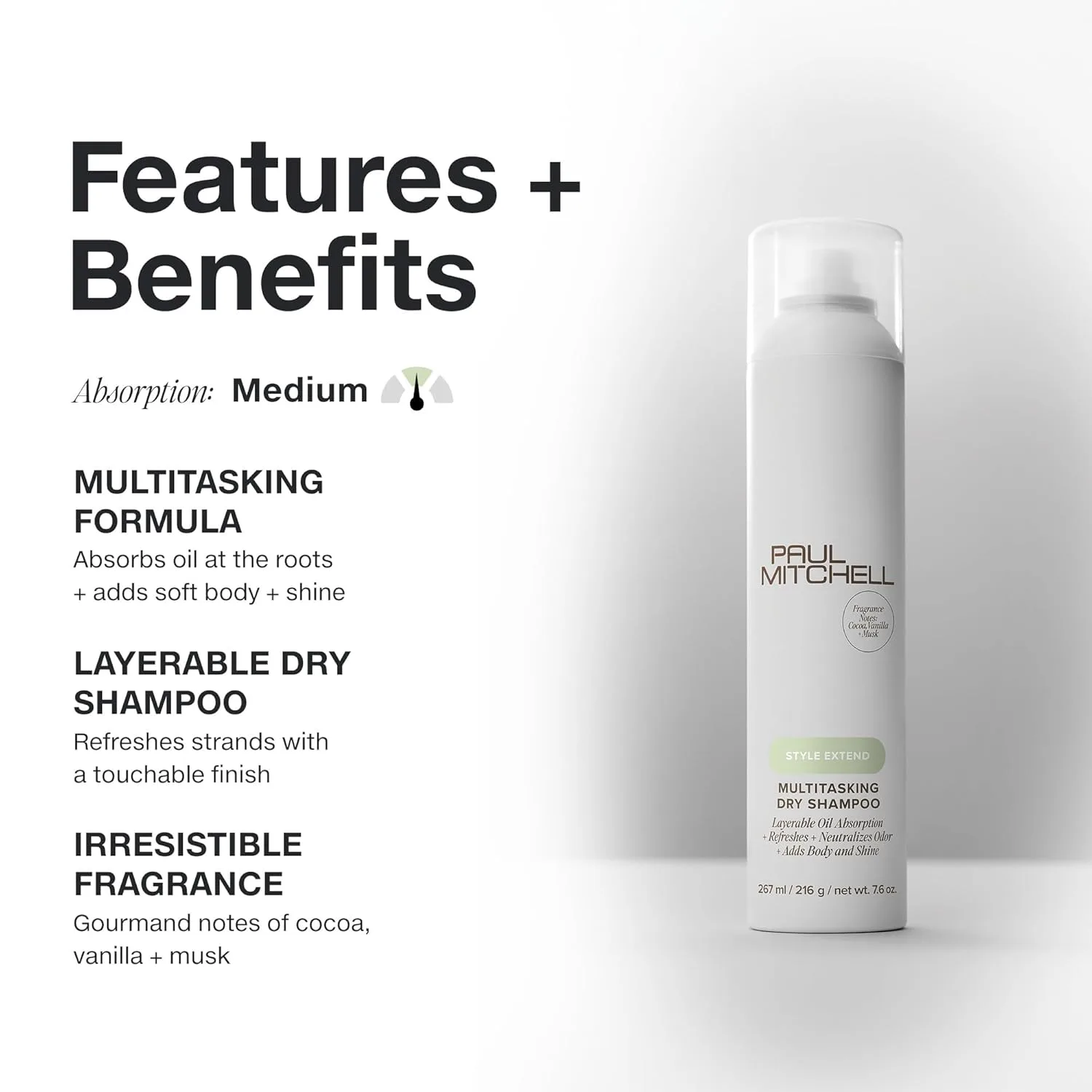 Многофункциональный сухой шампунь Paul Mitchell, освежает и придает объем, подходит для всех типов волос. 215.46 г (1 шт.) — фото 2