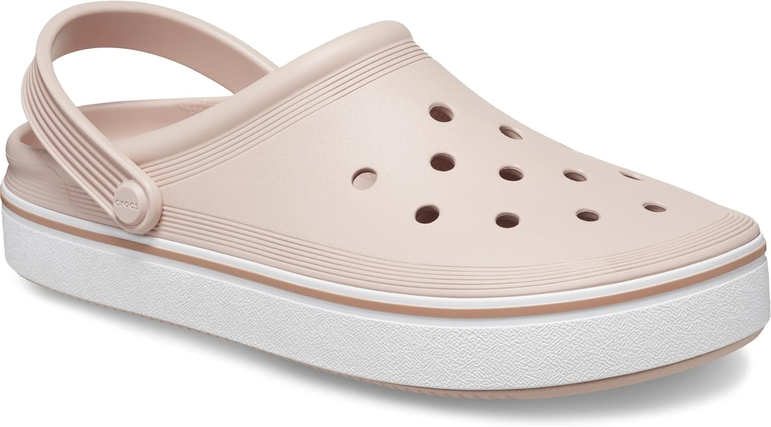 Унисекс сабо Crocs Off Court с платформой, розовый — фото 2