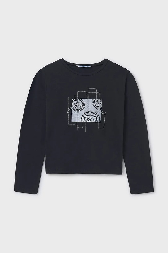 

Детская хлопковая водолазка Mayoral, черный