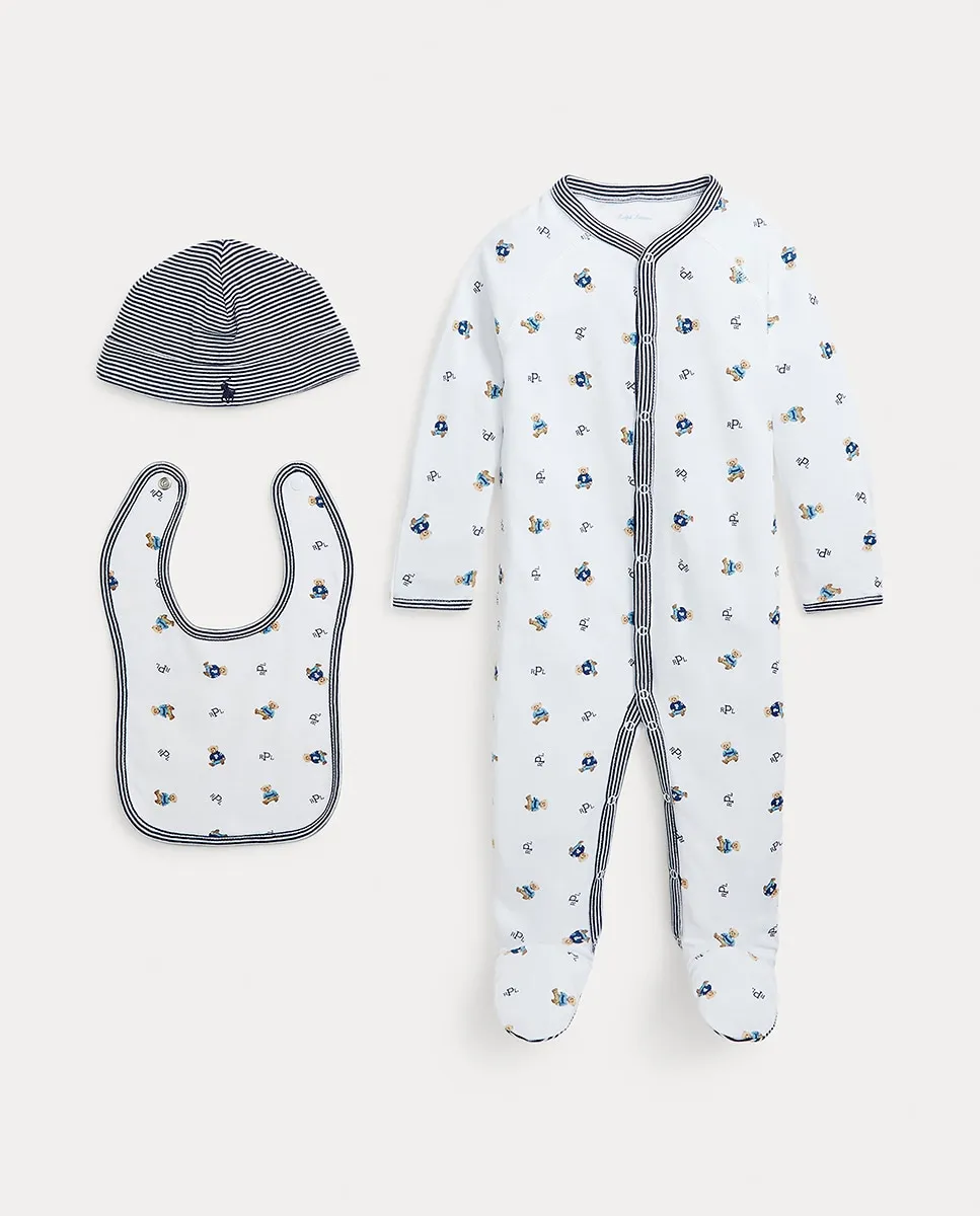 

Подарочная коробка для мальчика из трех предметов с принтом Polo Ralph Lauren, многоцветный