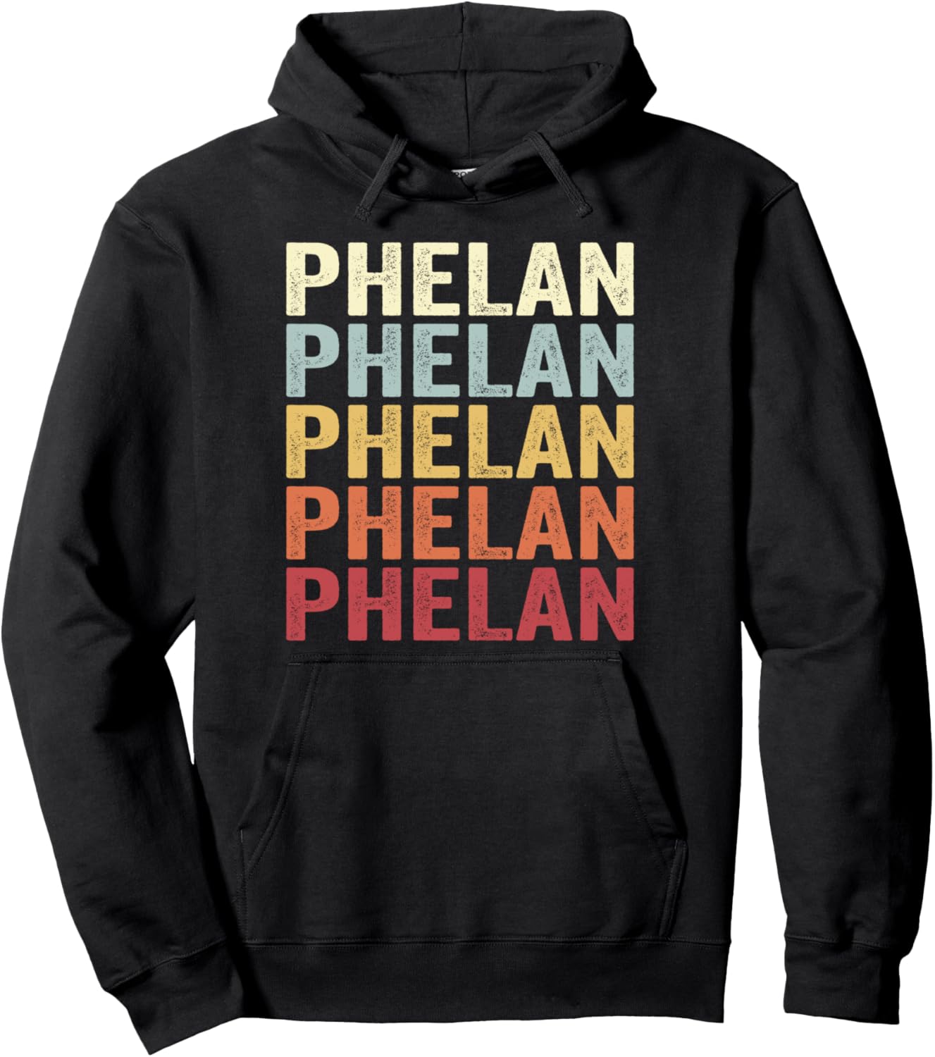 

Фелан, Калифорния, ретро-худи с винтажным текстом Phelan California Phelan Ca Retro Vintage, черный