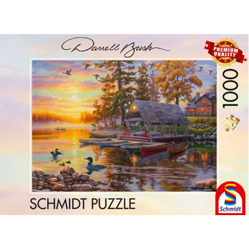 

Пазлы Darrell Bush: Boathouse With Canoes (1000Pc)