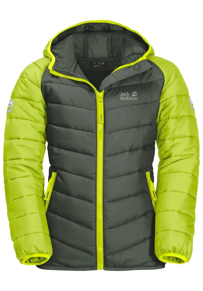 

Зимняя куртка Jack Wolfskin "K ZENON JKT", с капюшоном, цвет Lime