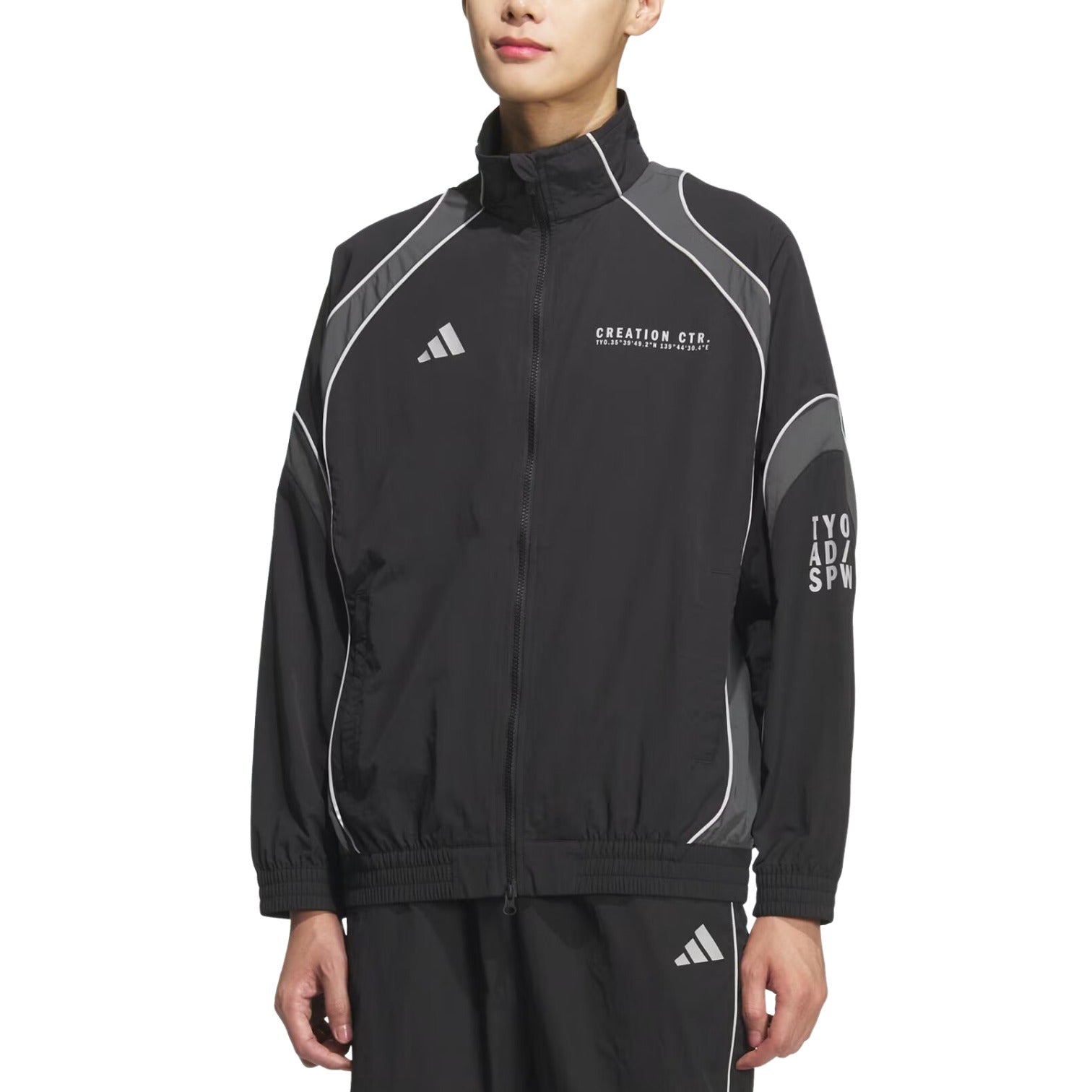 Куртка Adidas BL Wov 'Black Grey Six' — фото 2