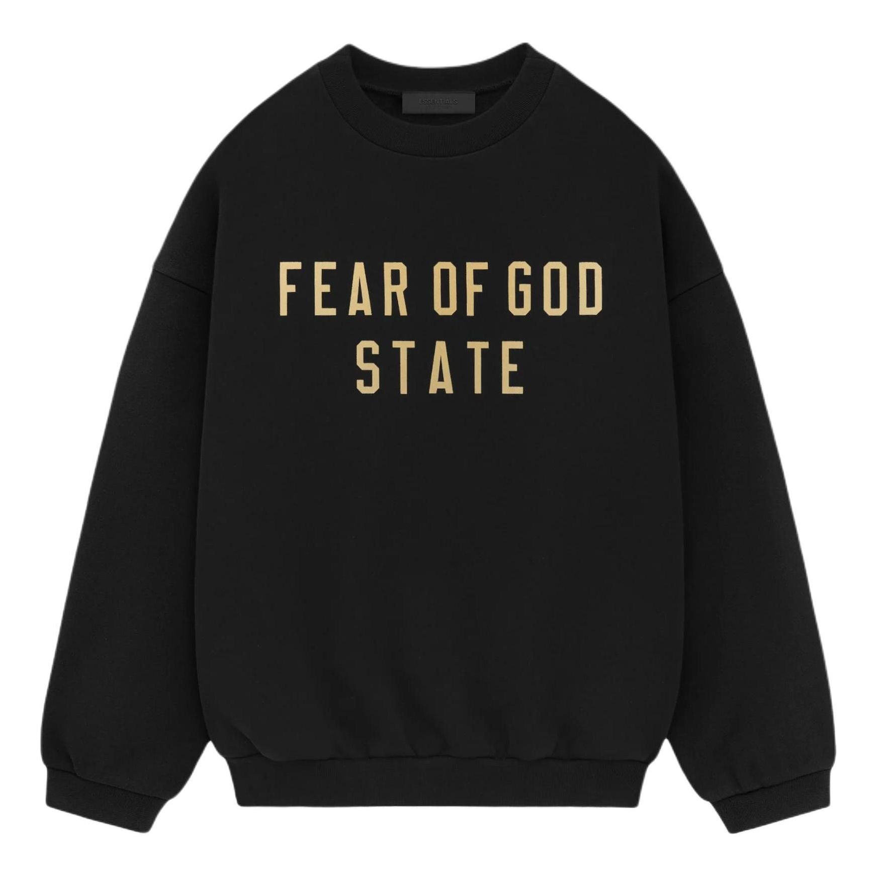 

Топ Fear of God Essentials Fleece Crewneck 'Black'