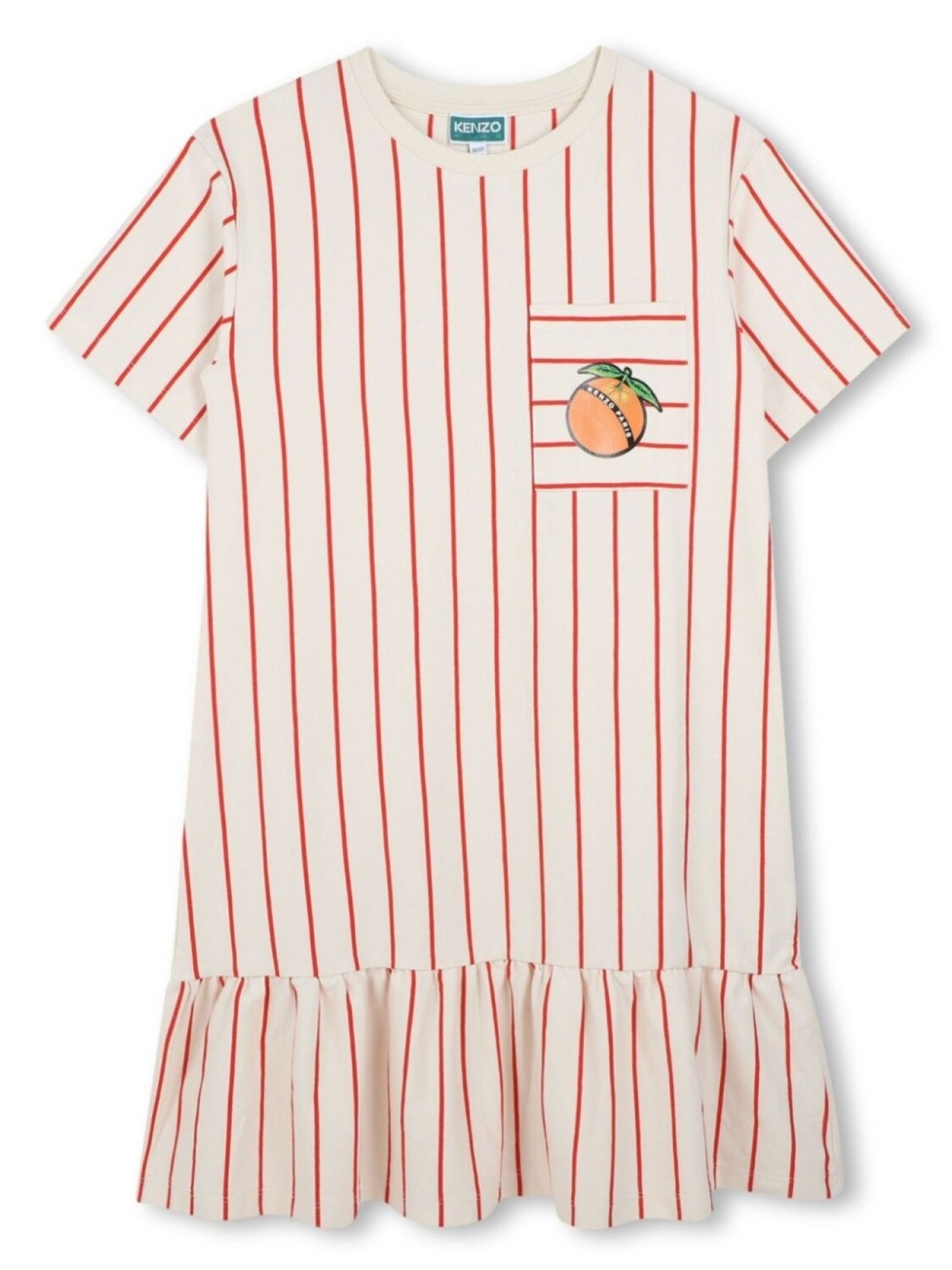

Kenzo Kids платье в полоску, белый
