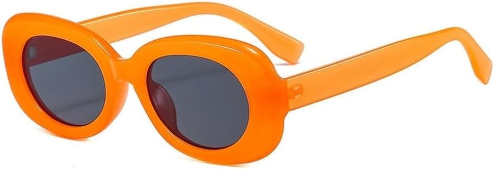 

Ретро овальные женские солнцезащитные очки, модные очки зелено-оранжевого цвета с защитой от УФ-излучения UV400, трендовые мужские солнцезащитные очки с градиентным покрытием SKFGNX, Orange Gray