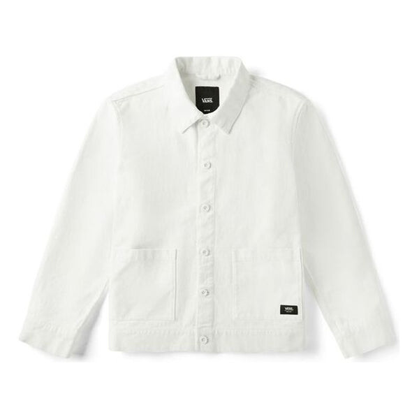 

Куртка men's back embroidered logo jacket white Vans, белый