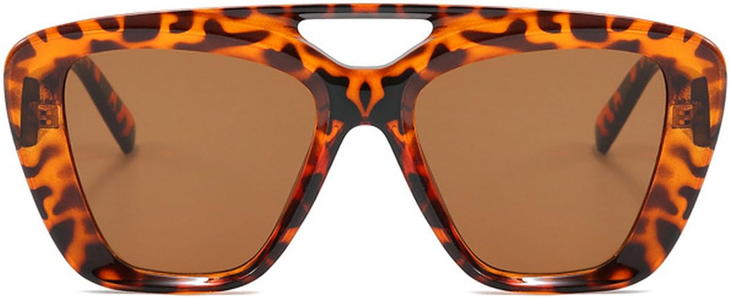 

Ретро-солнцезащитные очки «кошачий глаз» с двойной перемычкой, модные градиентные оттенки для женщин и мужчин с защитой от УФ-излучения UV400, матовые солнцезащитные очки конфетных цветов mincl, C1