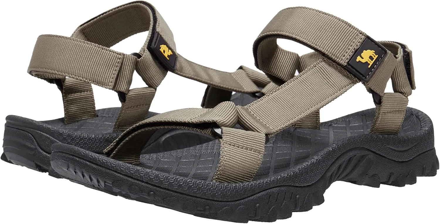 

Спортивные сандалии для походов CAMEL CROWN для мужчин, противоскользящие водные сандалии, удобные спортивные сандалии для прогулок на открытом воздухе и пляжа, хаки