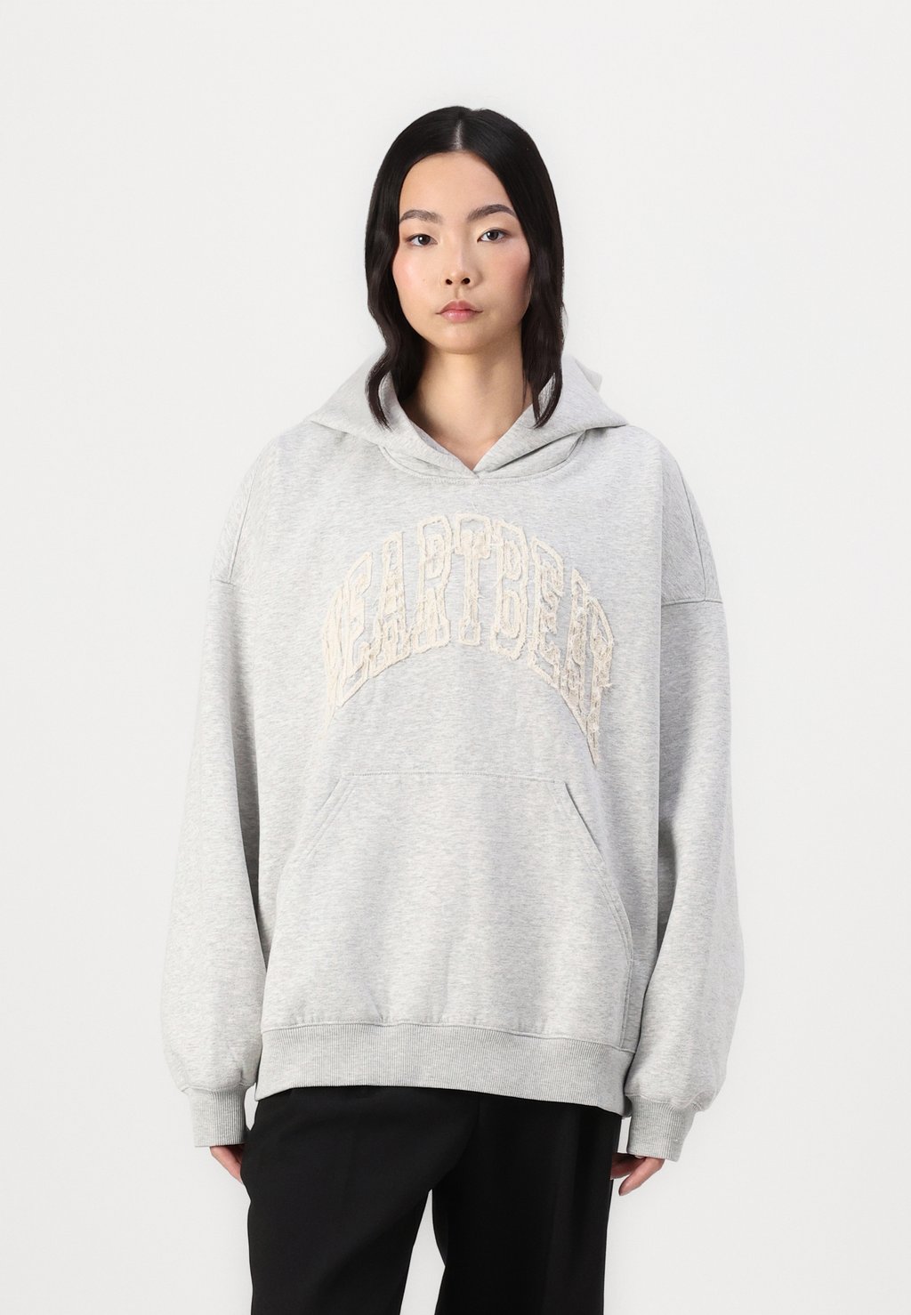 

Толстовка с капюшоном PRINTED HOODIE Weekday, серый
