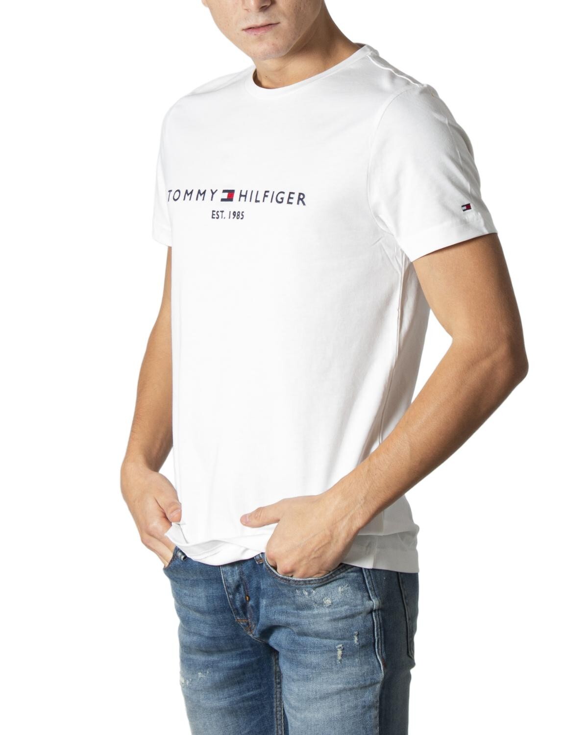 

Футболка мужская Tommy Jeans хлопковая, белый