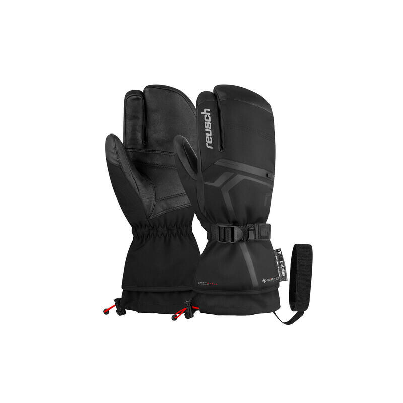 

Водонепроницаемые лыжные перчатки Reusch, цвет black/plateado/plateado