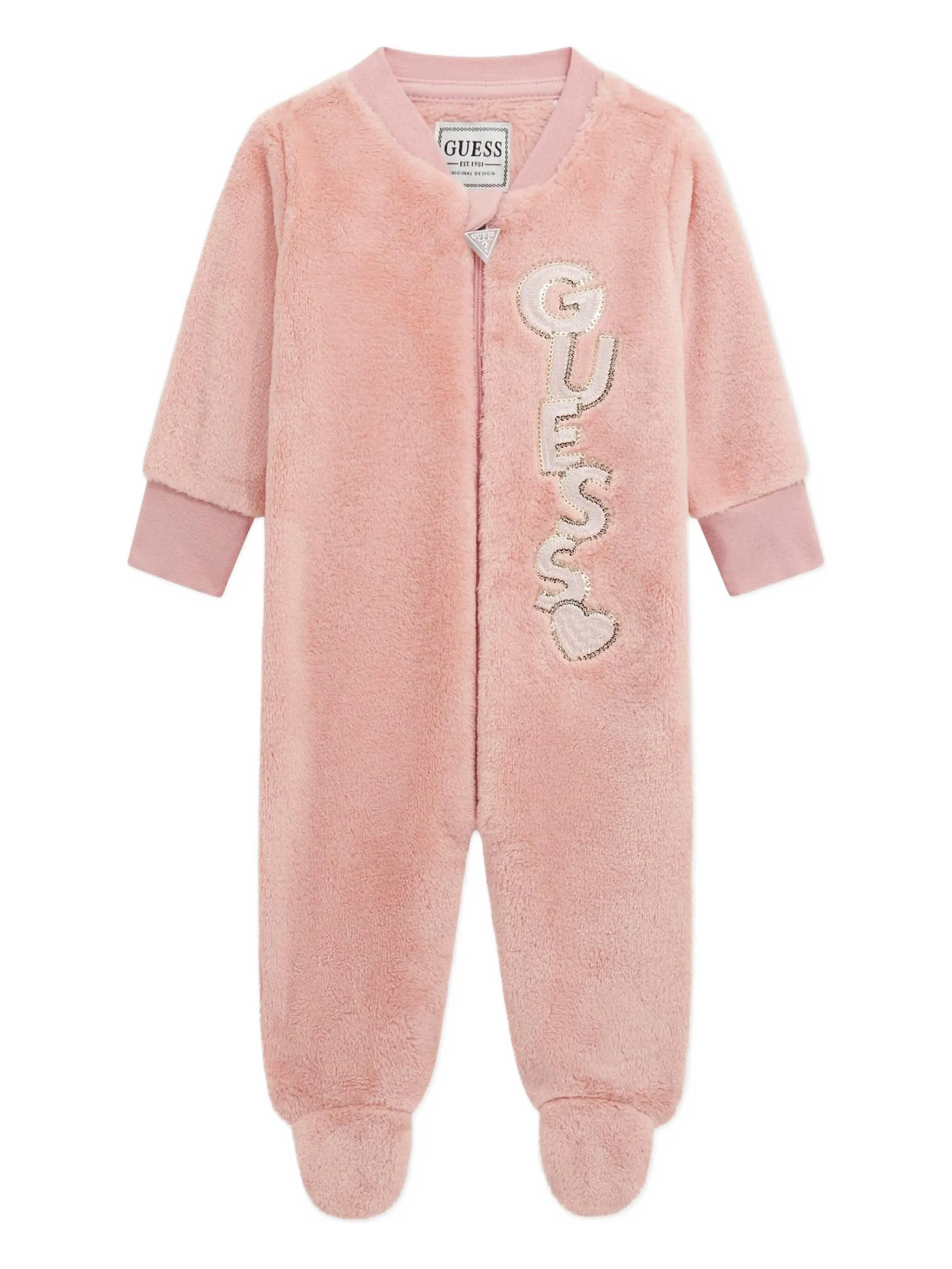 

Комбинезон для новорожденного с аппликацией Guess Kids, розовый