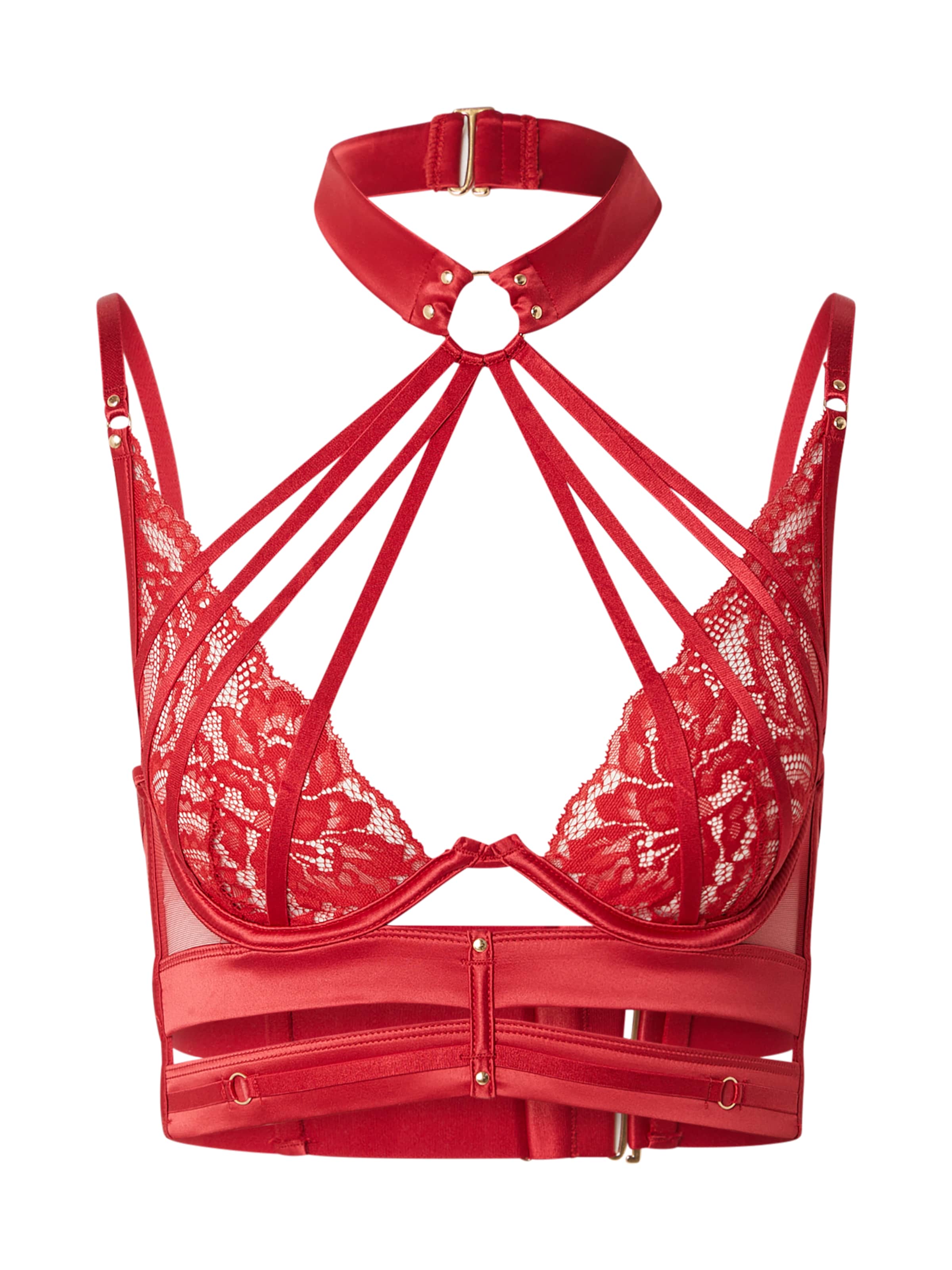 

Hunkemöller Бюстгальтер с высоким горлом 'Emmeline Up' в красном цвете