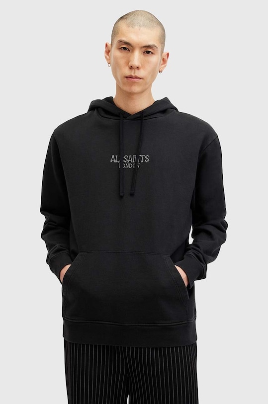 

Хлопковая толстовка BONES OTH HOODY Allsaints, черный