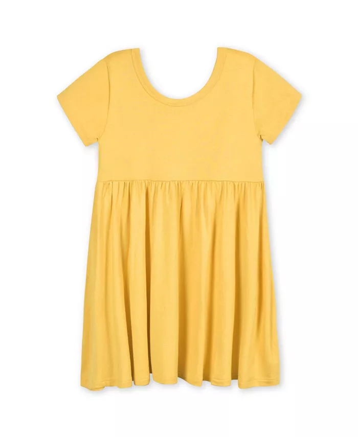 

Платье для девочки с коротким рукавом Midnight Floral Twirl Gerber, желтый