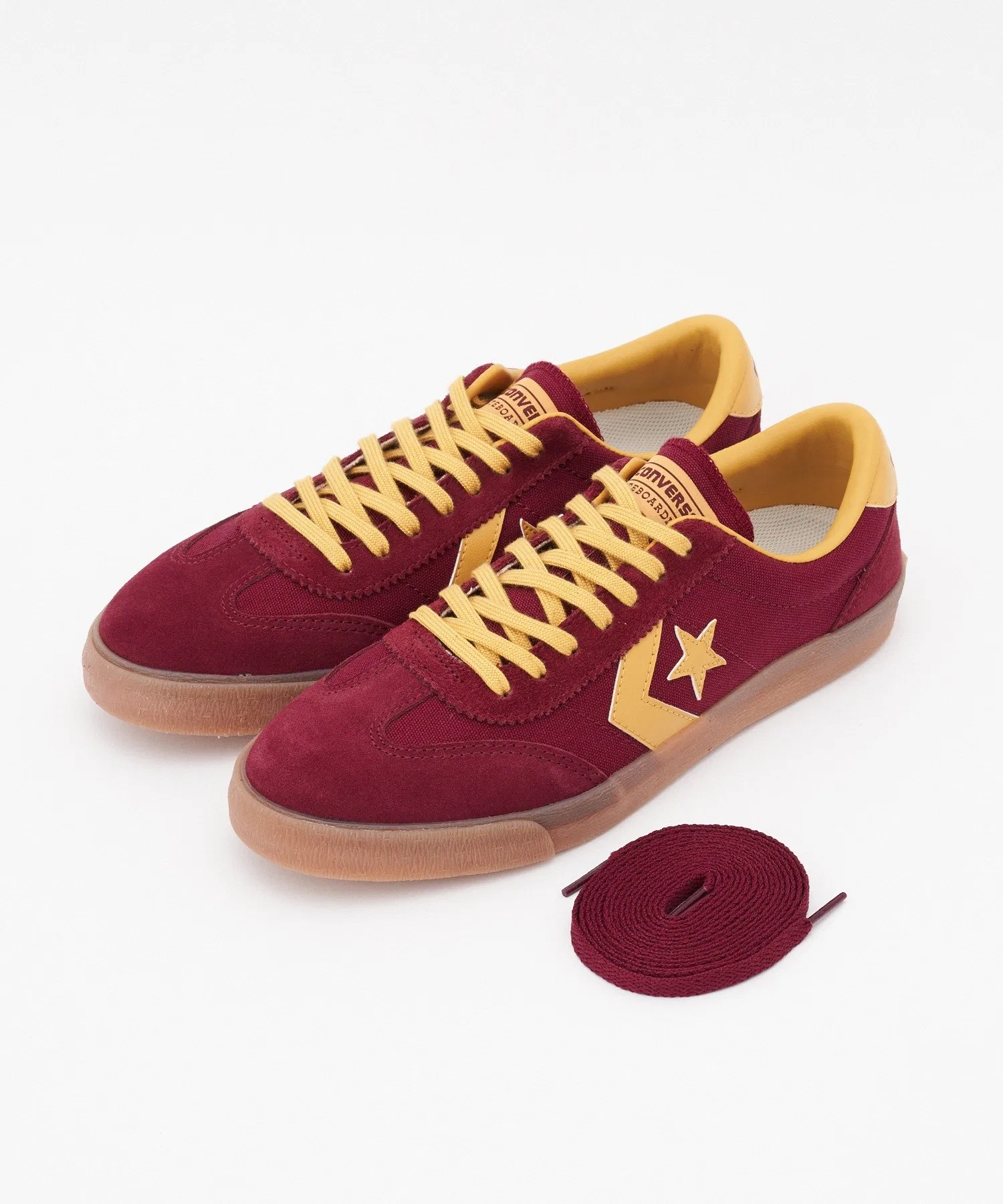 Мужские кеды из канваса и замши CONVERSE ROADCLASSIC SK OX коричневые — фото 2