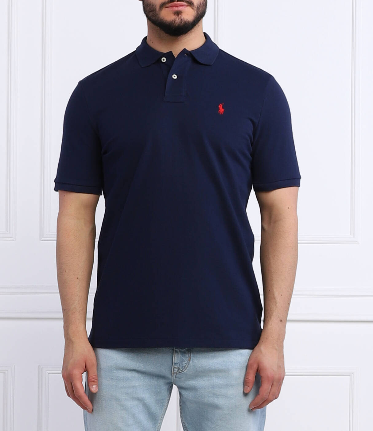 

Поло POLO RALPH LAUREN Classic fit pique, темно-синий