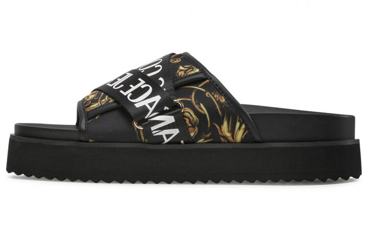 

Шлепанцы мужские черные Versace Jeans