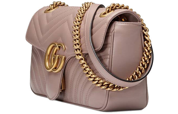 Сумка Gucci GG Marmont Matelass? Shoulder Bag, пыльная роза — фото 3