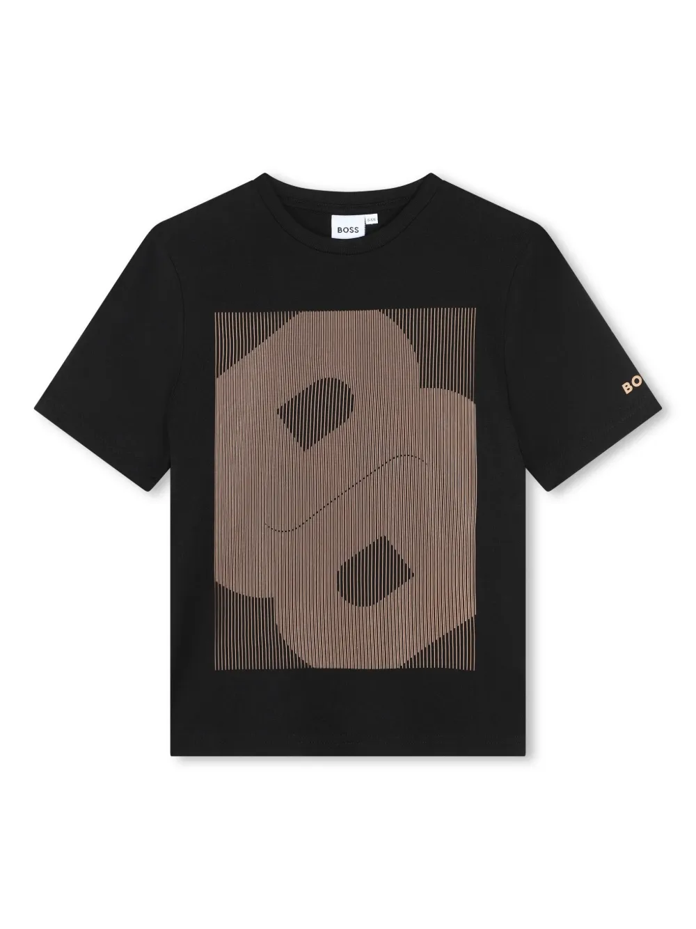 

Футболка с принтом Double B BOSS Kidswear, черный