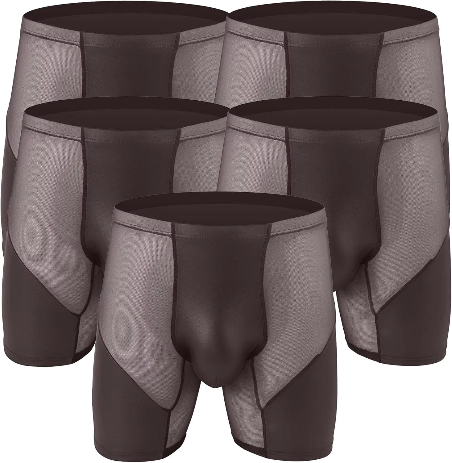 Трусы боксеры, прозрачные, Black 1pc