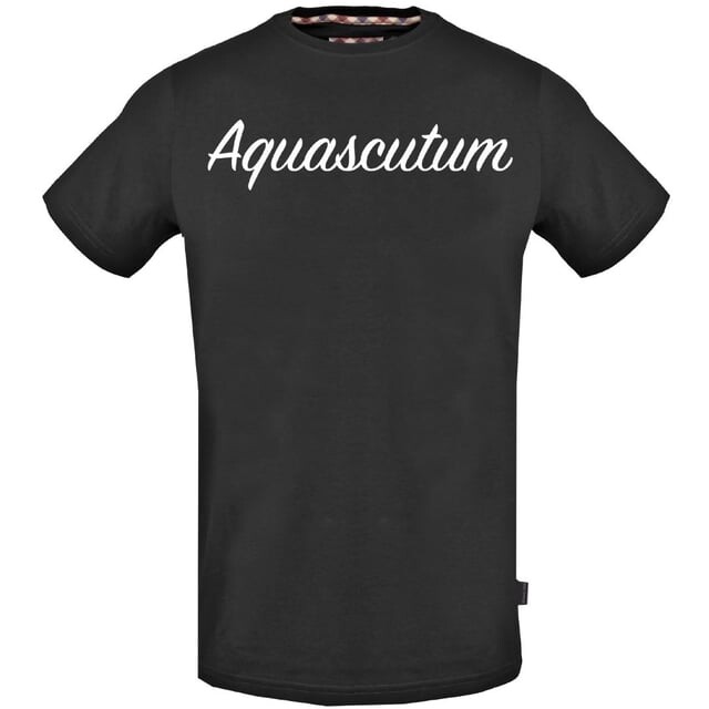 

Футболка с фирменным логотипом Aquascutum, черный