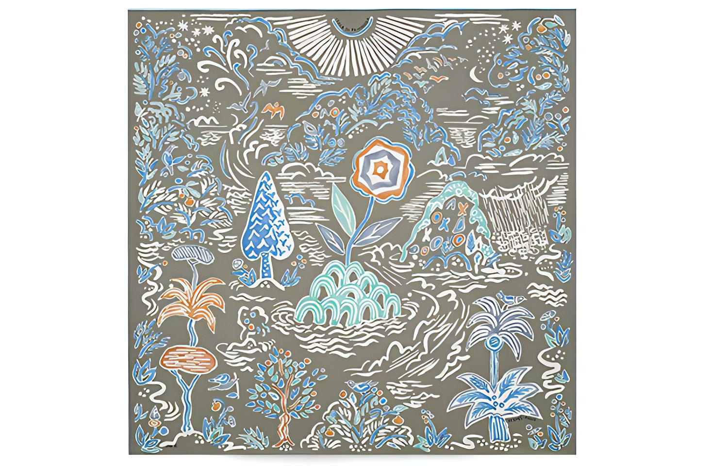 

HERMES Шёлковый шарф женский, Multicolor