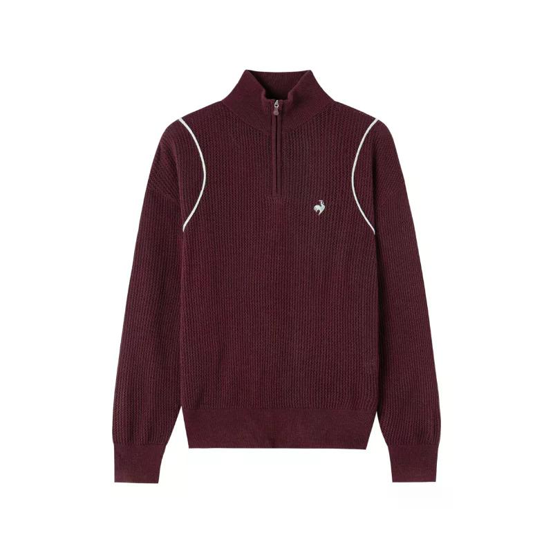 

Женский свитер с воротником-стойкой, умеренный базовый слой Le Coq Sportif, wine красный