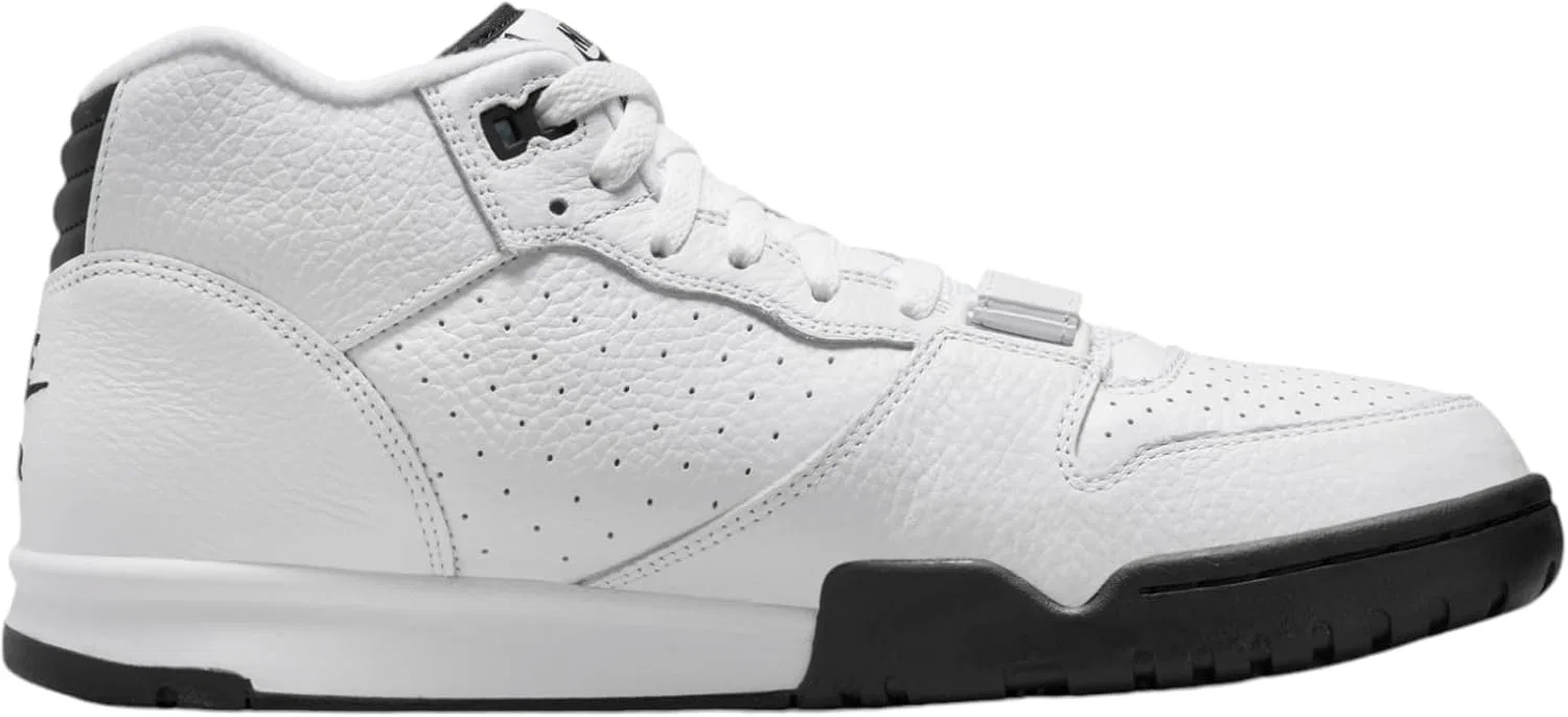 Кроссовки Air Jordan 1 Mid, Nike, White/Black — фото 4
