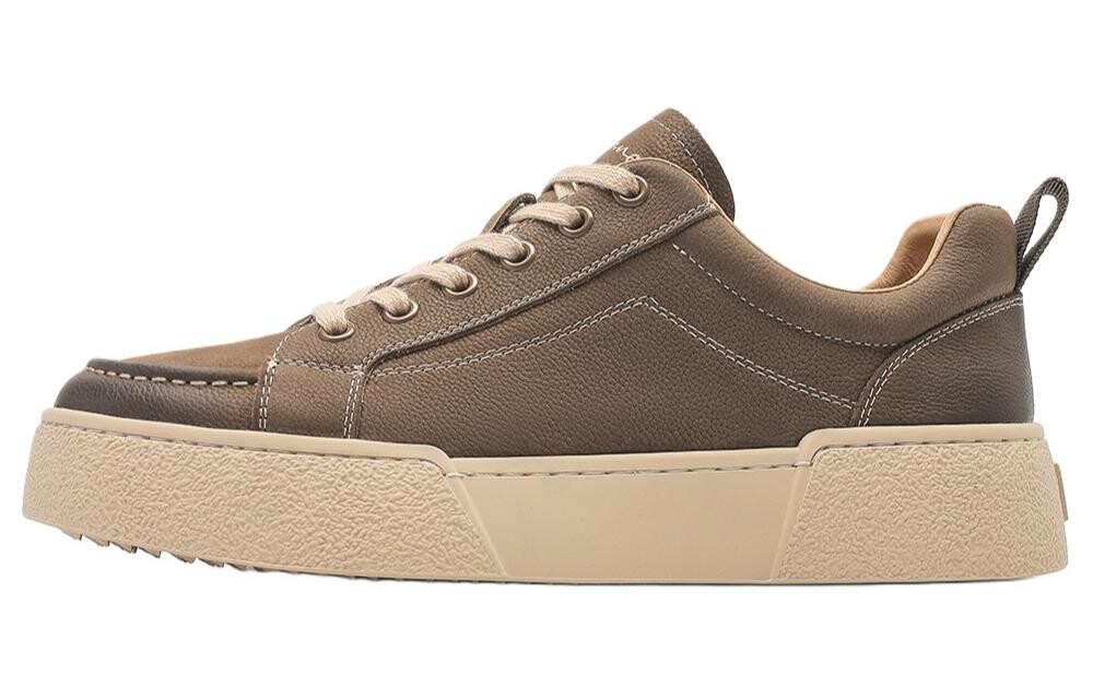 

Кроссовки C°BANNER Skateboarding Shoes Men Low-top Khaki, хаки