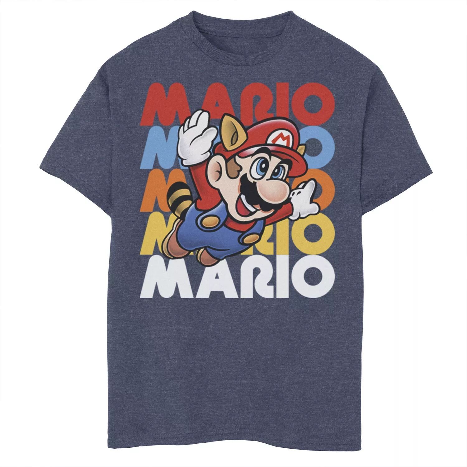

Футболка с рисунком енота Nintendo Super Mario Retro для мальчиков 8–20 лет Licensed Character