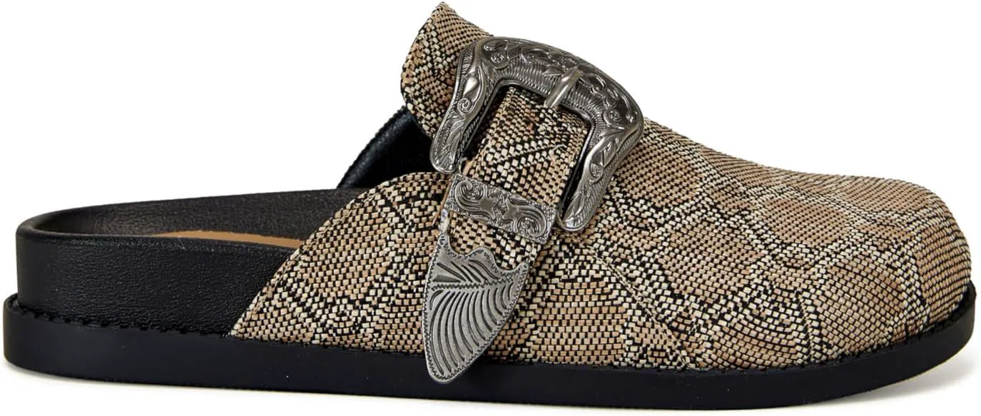 AZALEA WANG Informer-Brown Snake Clog, коричневый