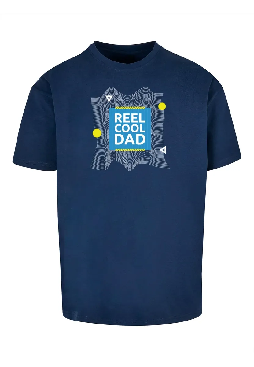 

Футболка Merchcode " Merchcode Men's Fathers Day - Футболка Reel Cool Dad Heavy Oversize", синий