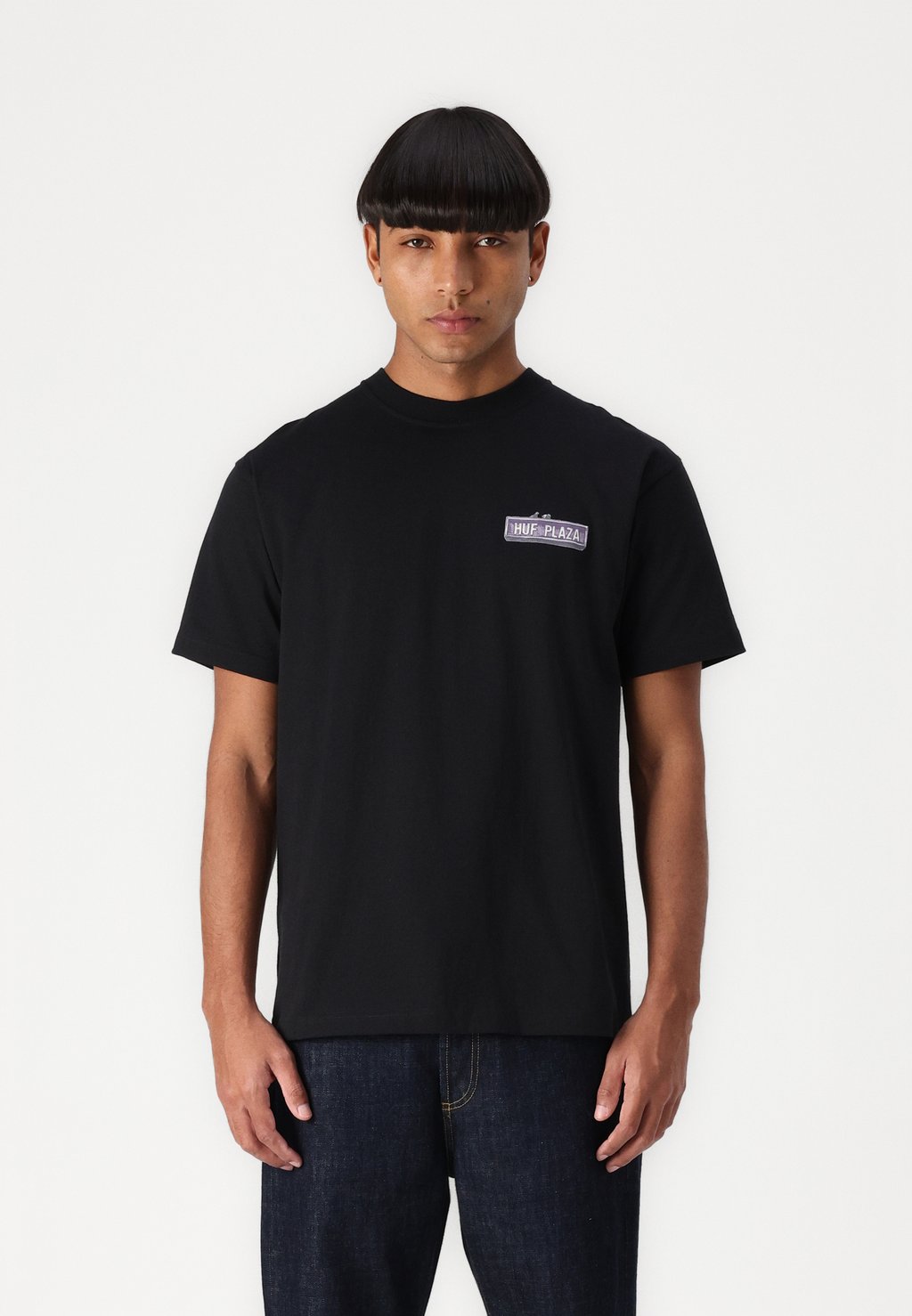

Футболка с принтом PLAZA TEE UNISEX HUF, черный