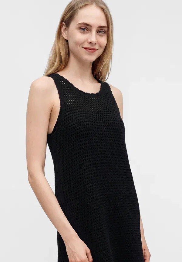 Платье Gap day dress, истинный черный — фото 4