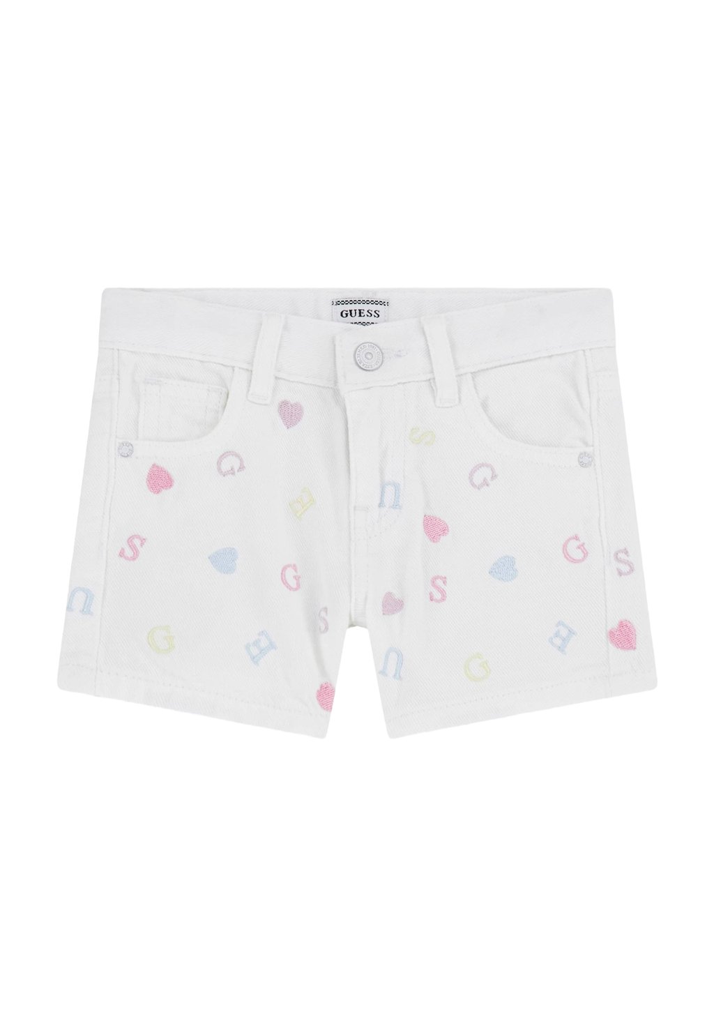 

Джинсовые шорты BESTICKTE Guess, белый