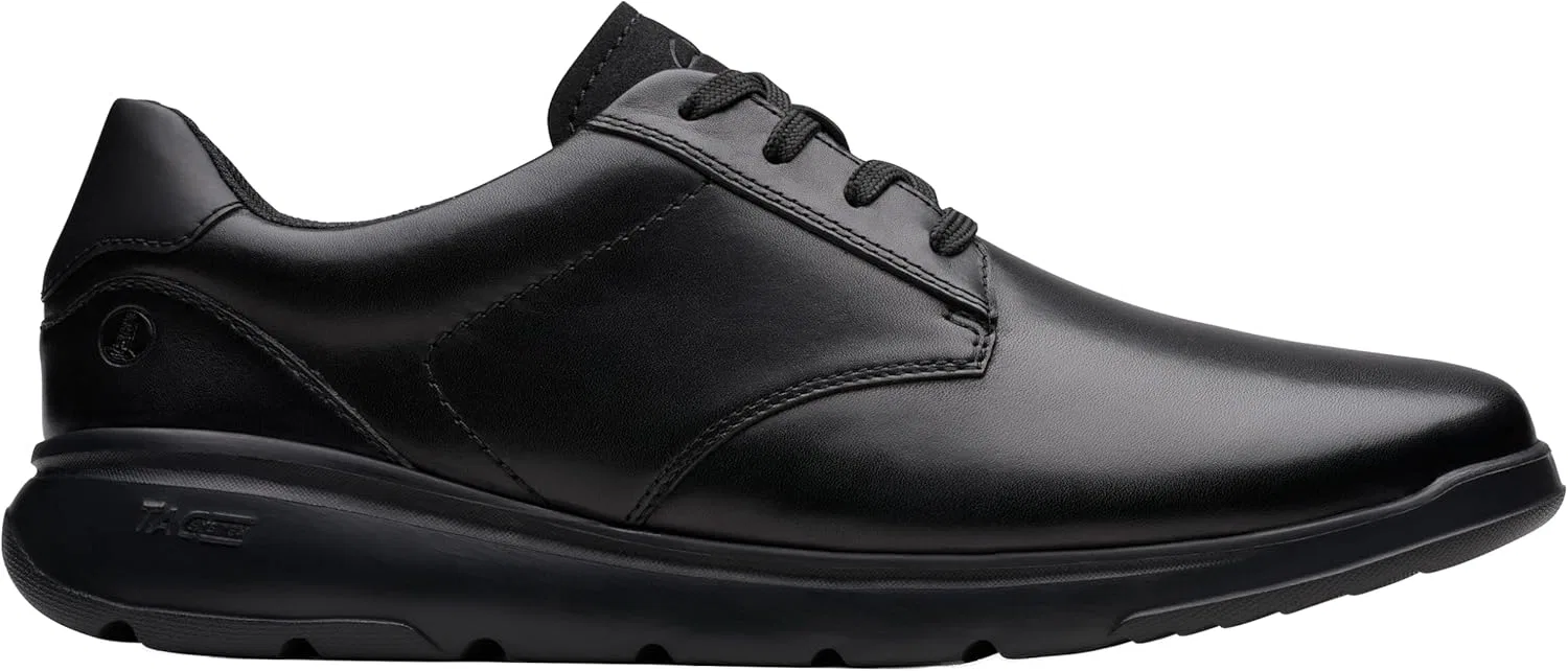 Мужские кружевные ботинки Clarks Lifton, Black (Black Leather)