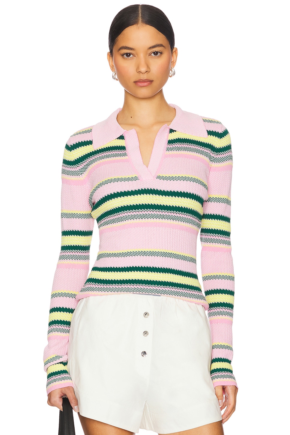 

Полосатый топ Monse, pink stripe