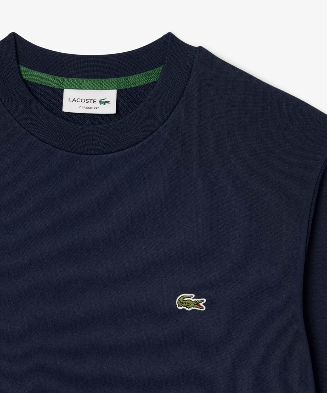 Мужская официальная толстовка Lacoste Essential с круглым вырезом, темно-синий — фото 4