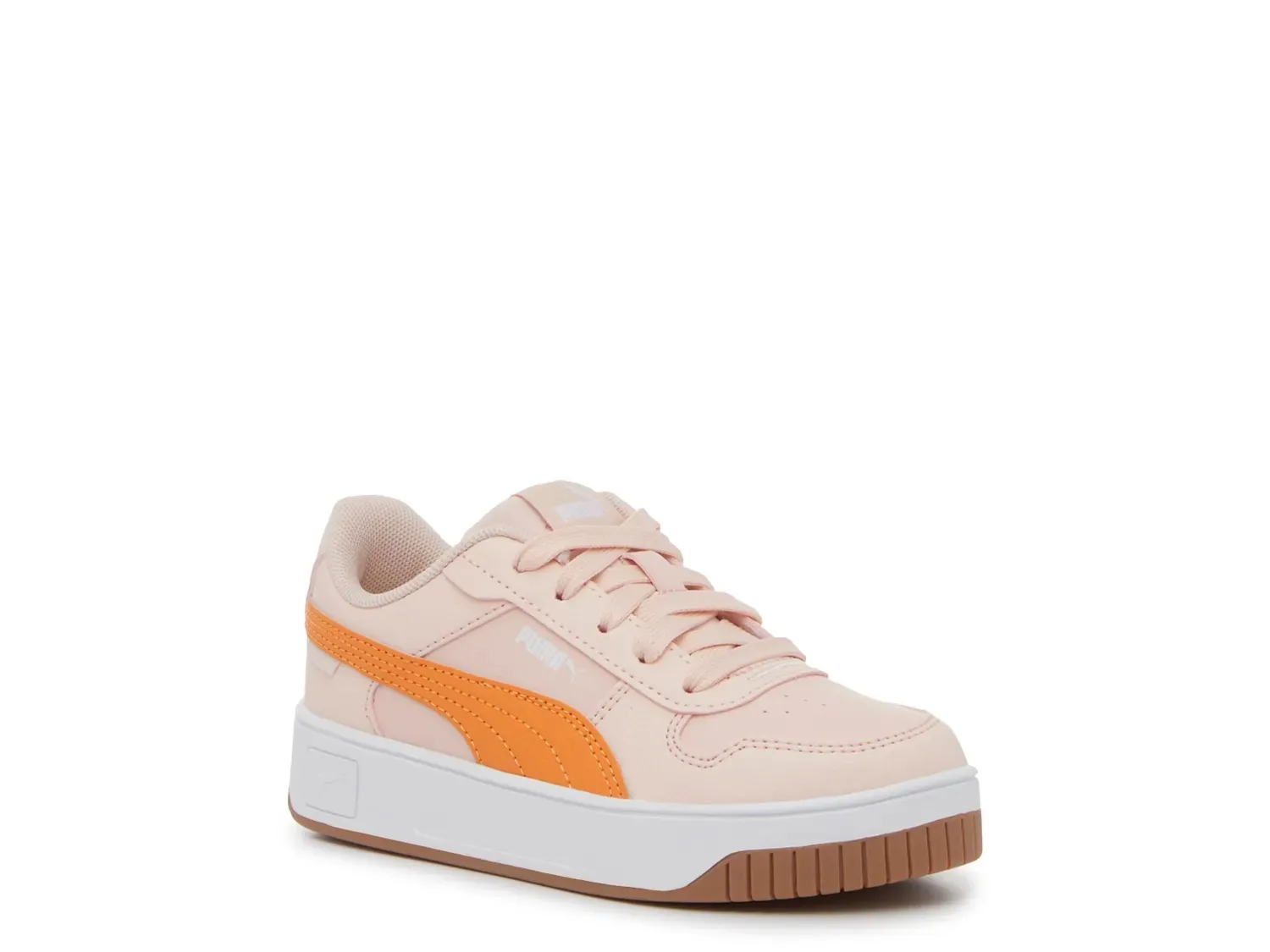 

Кроссовки Puma Carina Street — детские, светло-розовые/ярко-дынно-оранжевые